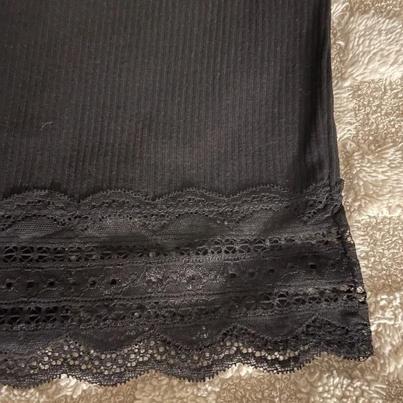 Caution To The Wind Black Lace Button-Up - Picture 4 of 5